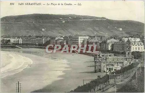 Cartes postales SAN SEBASTIAN -La playa de la Concha