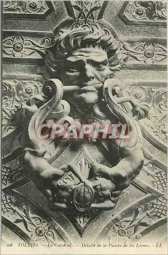 Cartes postales TOLEDO-La Catedral Detalle de la puerta de los leones Lion