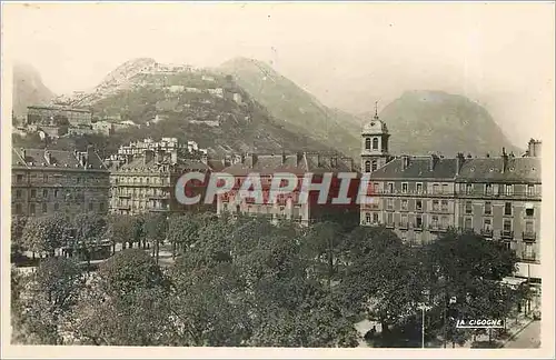 Ansichtskarte AK GRENOBLE(Isere)-Place Victor-Hugo-l Bastille-Le Rochaix et le St Eynard