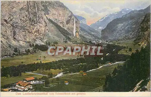 Cartes postales Das Lauterbrunnenthai vom Trummelbach aus gesehen