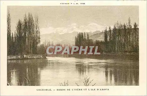 Cartes postales GRENOBLE-BORDS DE L'ISERE ET L'ILE  D'AMOUR