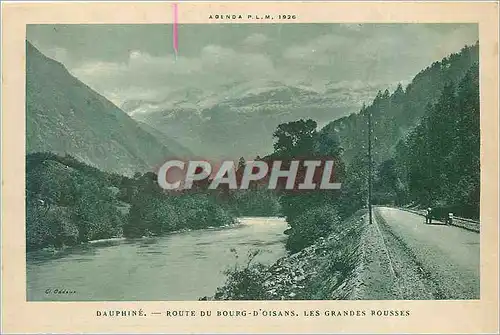 Ansichtskarte AK DAUPHINE-ROUTE DU BOURG-D'OISANS-LES GRANDES ROUSSES