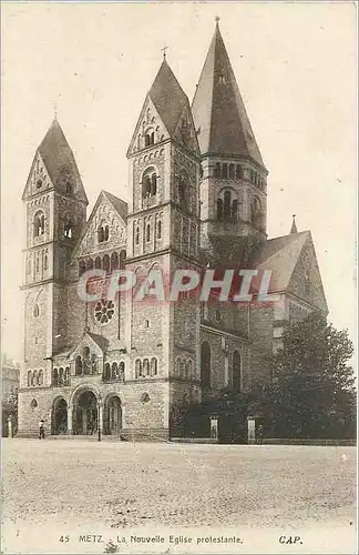 Ansichtskarte AK METZ-La Nouvelle Eglise Protestante