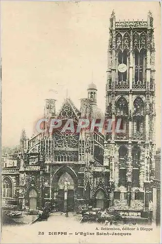 Ansichtskarte AK DIEPPE-L'eglise Saint-Jacques