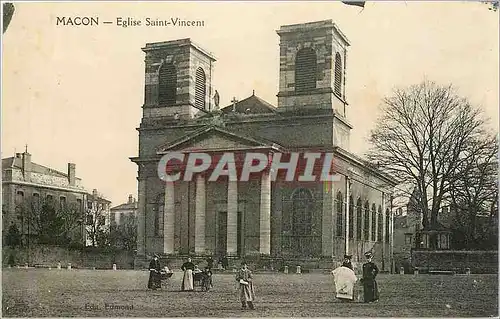 Ansichtskarte AK MACON-Eglise Saint-Vincent