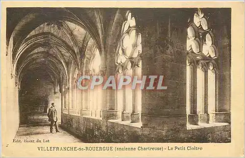 Cartes postales VILLEFRNACE DE ROUERGUE (ancienne Chartreuse)-Le Petit Cloitre