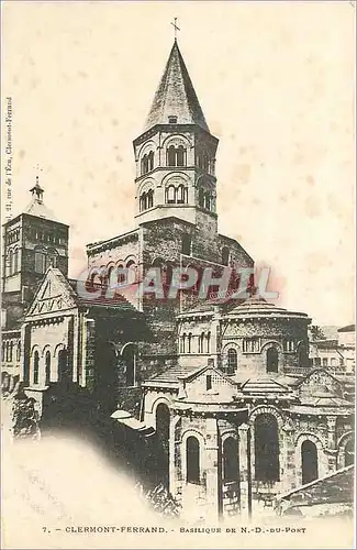 Cartes postales CLERMONT-FERND-Basilique de N.D du Port