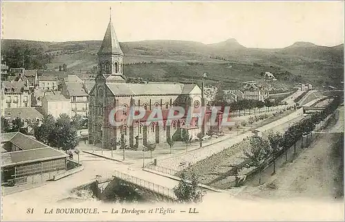 Cartes postales LA BOURBOULE-La  dordogne et l'Eglise