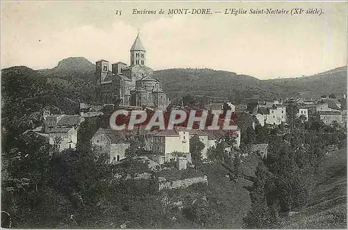 Ansichtskarte AK Environs de MONT DORE-L'Eglise Saint Nectaire (Xies)