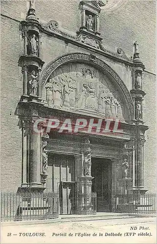 Cartes postales TOULOUSE-Portail de l'Eglise de la Dalbade (XVIes)
