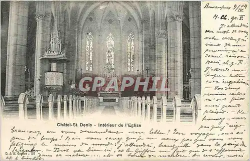 Ansichtskarte AK Chatel St Denis-Interieur de l'Eglise