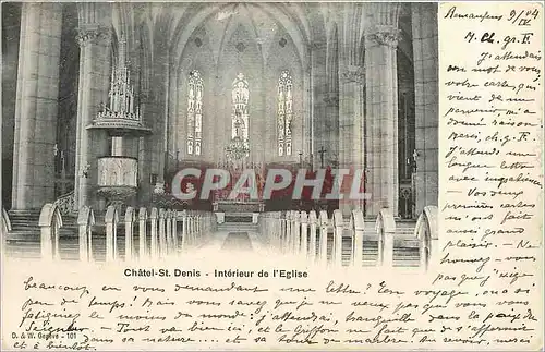 Cartes postales Chatel St Denis-Interieur de l'Eglise