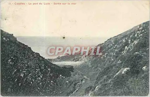 Cartes postales CAROLLES-Le port du Lude-Sortie sur la mer