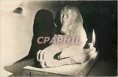 Ansichtskarte AK SPHINX en granit rose retracant tres vraissemblablement les traits d'AMENEMHAT II (1938-1904) VA