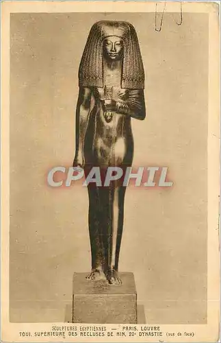 Cartes postales paris-louvre-sculpture egyptiennes