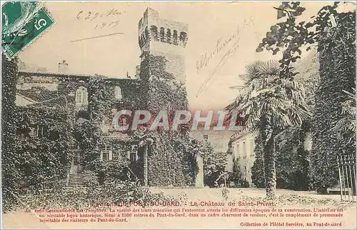 Cartes postales Le Chateau de Saint-Privat-Environs de PONT DU GARD