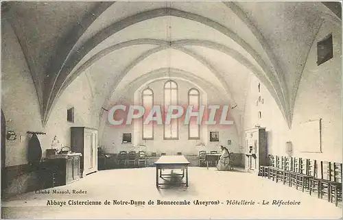 Cartes postales ABBAYE CISTERCIENNE DE NOTRE DAME DE BONNECOMBE(AVEYRON)-Hotellerie-Le Refectoire