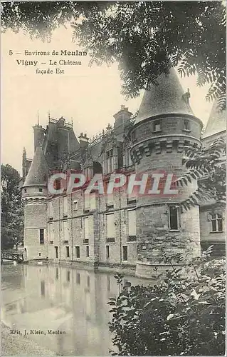 Cartes postales ENVIRONS DE MEULAN-VIGNY -Le Chateau -Facade Est