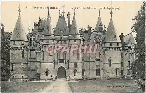 Ansichtskarte AK ENVIRONS DE MEULAN-VIGNY -Le Chateau -Facade Est