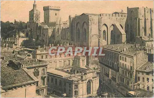 Cartes postales AVIGNON-palais des Ppes et Bnques de France-Vue prise de la Tour Jacquemart