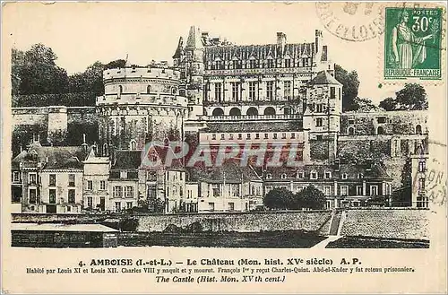 Ansichtskarte AK AMBOISE(I et L)-Le Chateau )Mon Hist XV e s) A.P