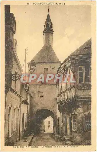 Cartes postales LE BEFFROI(XV es)La maison de Bois(XIV s)