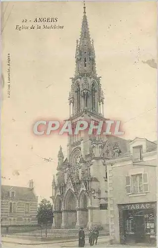 Cartes postales-ANGERS L'Eglise de la Madeleine Tabac