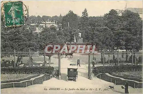 Cartes postales ANGERS-Le Jardin du Mail en ete