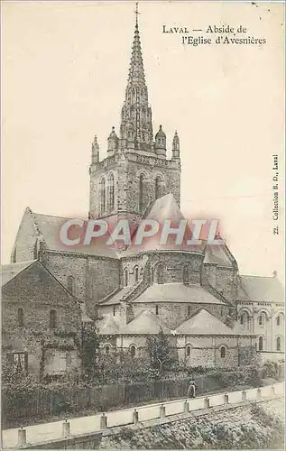 Ansichtskarte AK LAVAL-Abside de l'Eglise d'Avesnieres