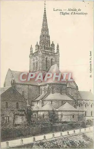 Cartes postales LAVAL-Abside de l'Eglise d'Avesnieres
