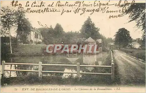 Cartes postales bagnoles de l'orne-Le Chateau de la Rousselliere