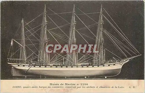 Ansichtskarte AK MUSEE DE MARINE N 2296 Loire Quatre mats barque du commerce