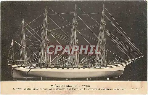 Cartes postales MUSEE DE MARINE N 2296 Loire Quatre mats barque du commerce