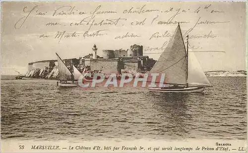 Cartes postales marseille Chateau d'If Bateau Phare