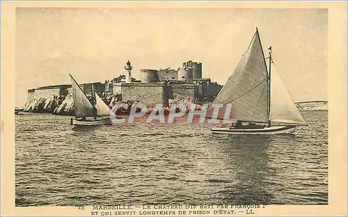 Ansichtskarte AK marseilleLE CHATEAU D'IF BATI PAR FRANCOIS 1er Bateau