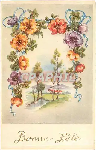 Cartes postales Bonne fete Fleurs