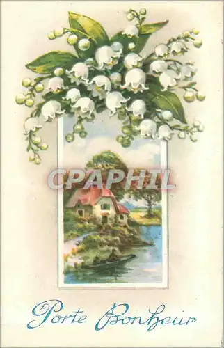 Cartes postales Porte Bonheur Fleurs Muguet
