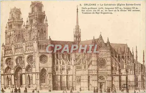 Cartes postales Orleans La Cathedrale Eglise Sainte Croix