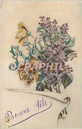 Cartes postales Bonne Fete Fleurs