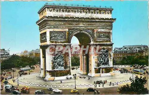 Moderne Karte Paris Arc de Triomphe Place de l'Etoile