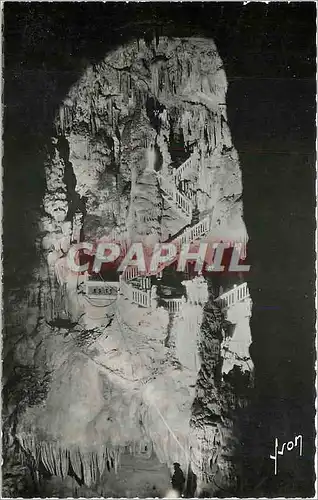 Cartes postales moderne Route de Montpellier a Ganges Grotte des Demoiselles La Descente dans la Cathedrale