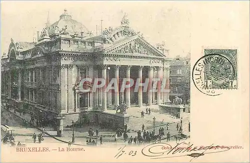 Cartes postales Bruxelles La Bourse