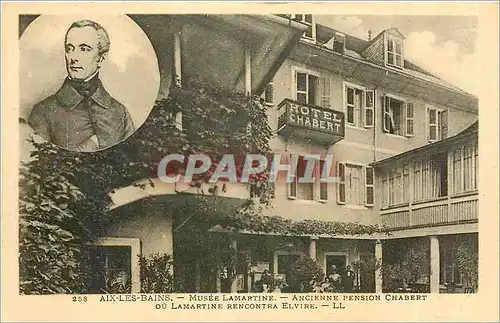 Cartes postales Aix les Bains Musee Lamartine Ancienne pension Chabert ou Lamartine rencontra Elvire