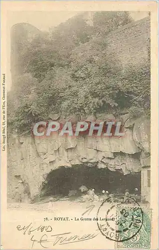 Ansichtskarte AK Royat La Grotte des Laveuses Lavandieres