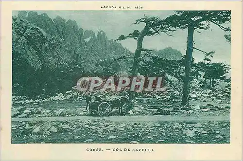 Cartes postales Corse Col de Bavella Attelage