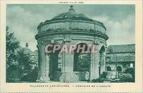 Ansichtskarte AK Villeneuve les Avignon Fontaine de l'Abbaye