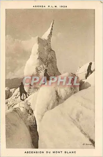 Cartes postales Ascension du Mont Blanc