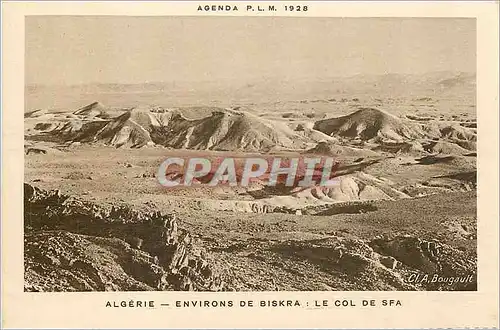 Cartes postales Algerie Environs de Biskra Le Col de Sfa