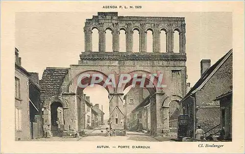 Cartes postales Autun Porte d'Arroux
