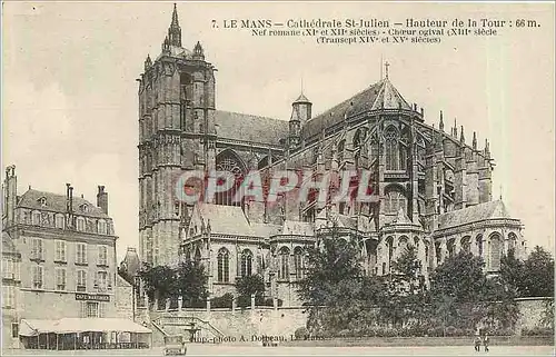 Cartes postales Le Mans Cathedrale St Julien Hauteur de la Tour